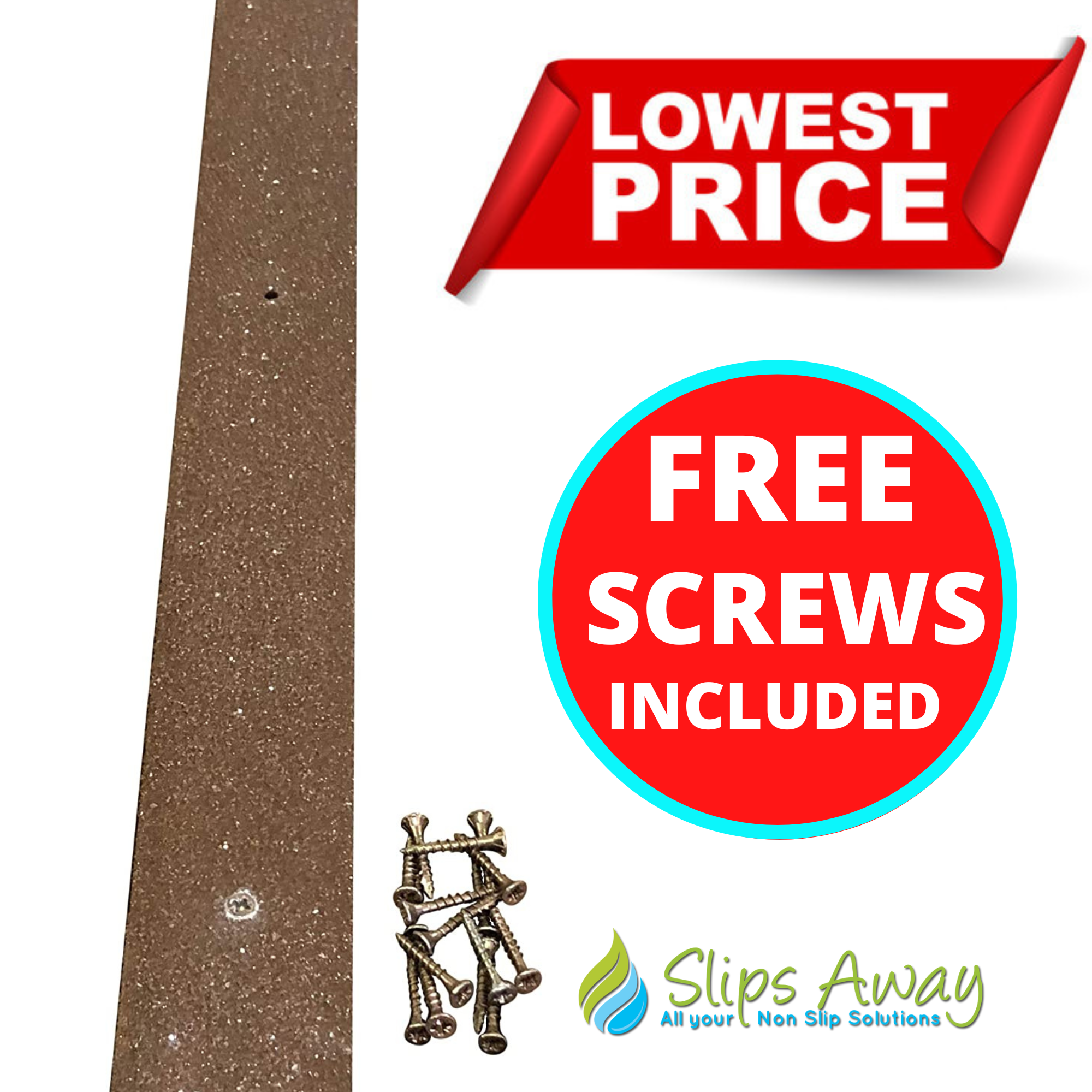 Brown Non Slip Decking Strips - Slips Away -# Decking strips brown