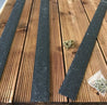 50mm Wide Non-Slip Anti-Skid Decking Strips - Safety and Style for Outdoor Space - BLACK - Slips Away - -
