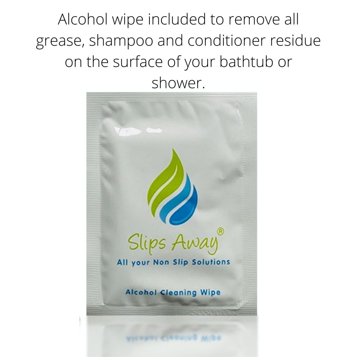 Anti Slip Bath & Shower Stickers – 16x Black Strips - Slips Away - SA014 -