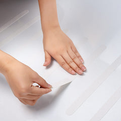 Anti Slip Bath & Shower Stickers – 8x White Strips - Slips Away - SA009 -