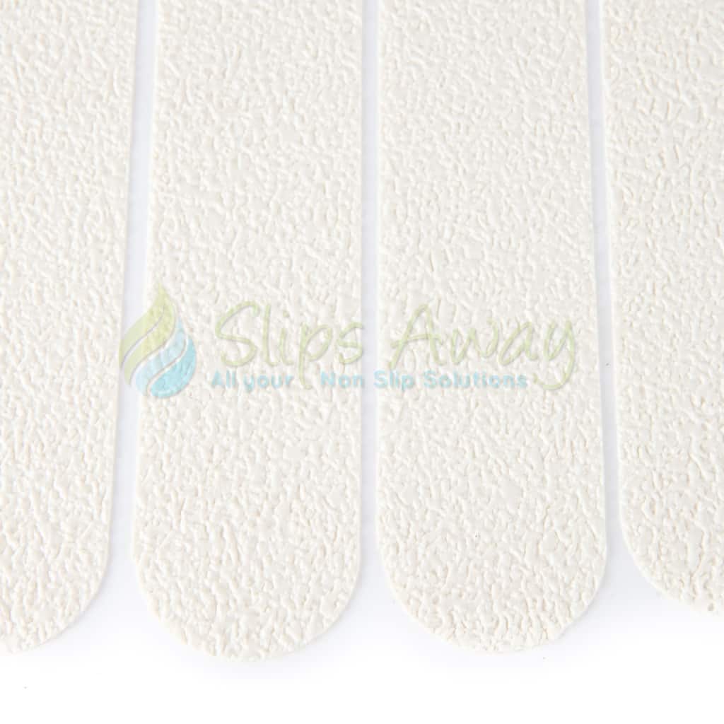 Anti Slip Bath & Shower Stickers – 8x White Strips - Slips Away - SA009 -