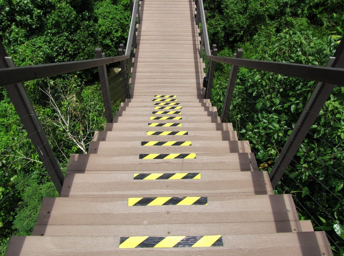 Anti Slip Hazard Marking Warning Pre Cut Tape 12" x 2 " 8 x Pack - Slips Away - SA043 -