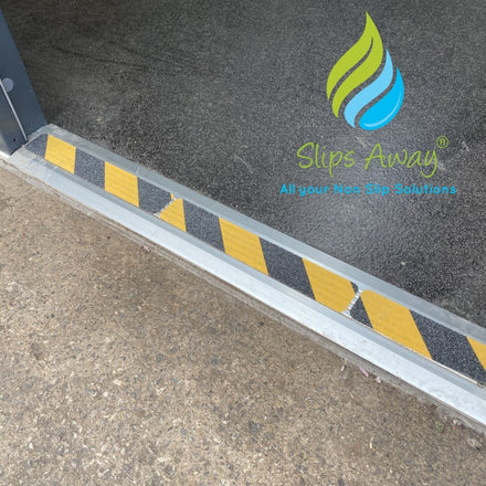 Anti Slip Hazard Marking Warning Pre Cut Tape 12" x 2 " 8 x Pack - Slips Away - SA043 -