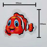 Anti slip Kids Bath Stickers - Clownfish ( 5x Pack ) - Slips Away - SA023 -