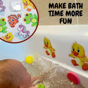 Anti Slip Kids Bath Stickers - Cute Duck ( 5x Pack ) - Slips Away - SA021 -