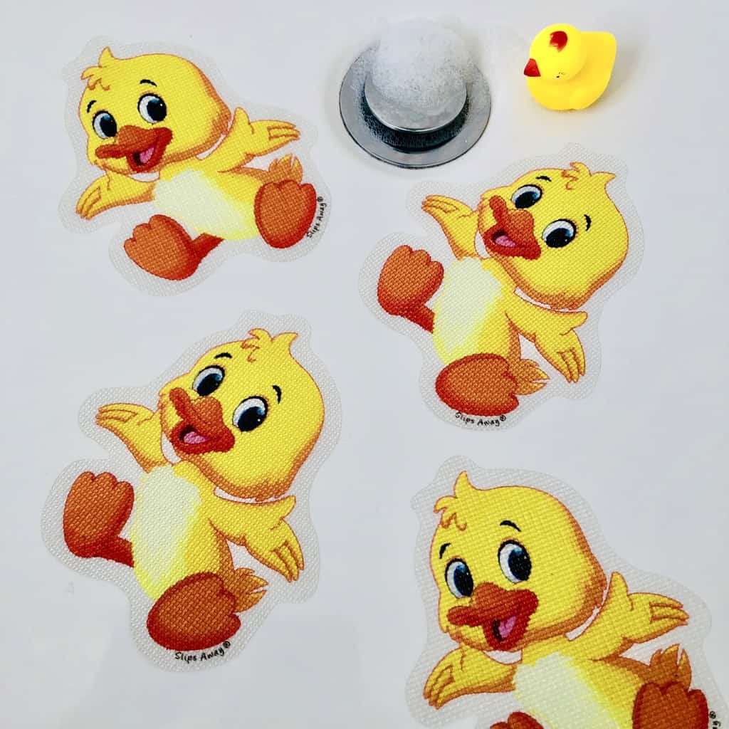 Anti Slip Kids Bath Stickers - Cute Duck ( 5x Pack ) - Slips Away - SA021 -