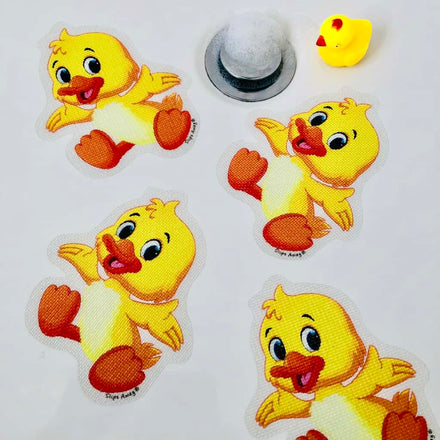 Anti Slip Kids Bath Stickers - Cute Duck ( 5x Pack ) - Slips Away - SA021 -