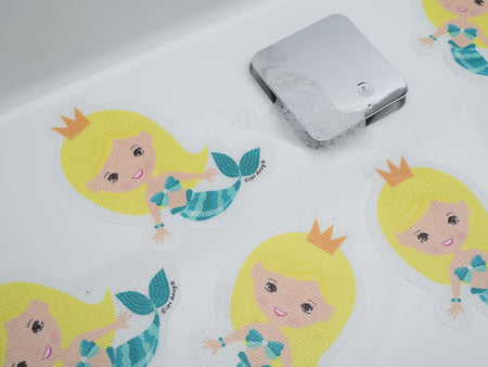 Anti Slip Kids Bath Stickers - Mermaid ( 5x Pack ) - Slips Away - SA020 -