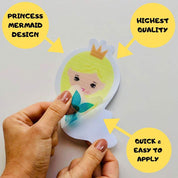 Anti Slip Kids Bath Stickers - Mermaid ( 5x Pack ) - Slips Away - SA020 -