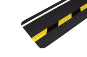 Anti Slip Pre Cut Tile Tread, Glow in the Dark Stripe - 150mm x 610mm - Slips Away - H3412DUA-150mm-x-610mm-Hazard-and-Glow-in-the-Dark-Stripe-Tile-1 -