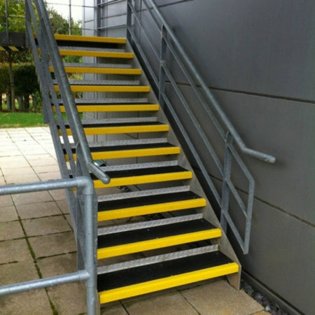 Anti Slip Stair Tread Covers GRP 500mm, 750mm 1000mm - Slips Away - Anti Slip Stair Tread Covers GRP 500mm -