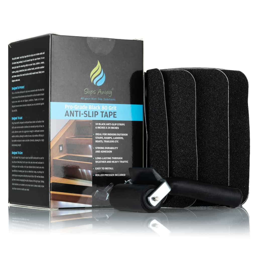 Anti Slip Tape in Black 15x Treads 24″x6″ - Slips Away - SA034 -