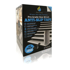 Anti Slip Tape Pre Cut Sheets in Clear 10x Pack 24″x6″ - Slips Away - SA065 -