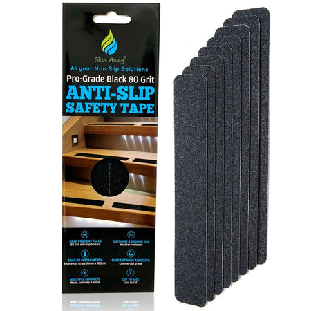 Anti Slip Tape Pre Cut Treads in Black 12