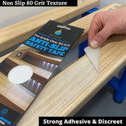 Anti Slip Tape Pre Cut Treads in Clear 12" x 2 " 8x Pack - Slips Away - SA028 -