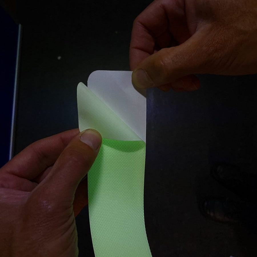 Anti Slip Tape Roll - Luminous Glow in the Dark - 2"x 5 meters - Slips Away - SA047. -