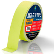 Fluorescent yellow Anti Slip Tape Rolls Standard Grade - Slips Away - Non slip tape - 50mm x 18.3m Made in the UK