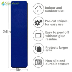 Anti Slip Tread Cleats Pre Cut Tiles 150mm x 610mm - Slips Away - SA089 X 1 -