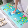 Baby Bath Mat Non Slip Anti Mould, 100x40cm Extra Long with Suction Cups and Drain Holes