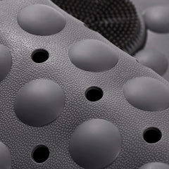 Bath Mat Non Slip Anti Mould with Foot Scrubber 70 x 40cm TPE Material Shower Mat