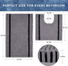 Bathroom Mats Sets 2 Pieces - Non Slip Bath Mat for Bathroom Floor - Grey Bath Mat Sets Washable, Thick and Ultra Fluffy - U-Shape Bath and Pedestal Mat Sets - Super Absorbent Toilet Mat - Slips Away - B08VW9YBMG -