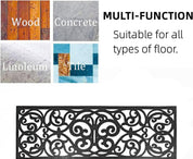 Black Rubber Stair Tread Covers - 75 x 25 cm, Non-Slip, Waterproof Mats for Indoor and Outdoor Stairs x 5 Pack - Slips Away - B08JZ66CW5 -