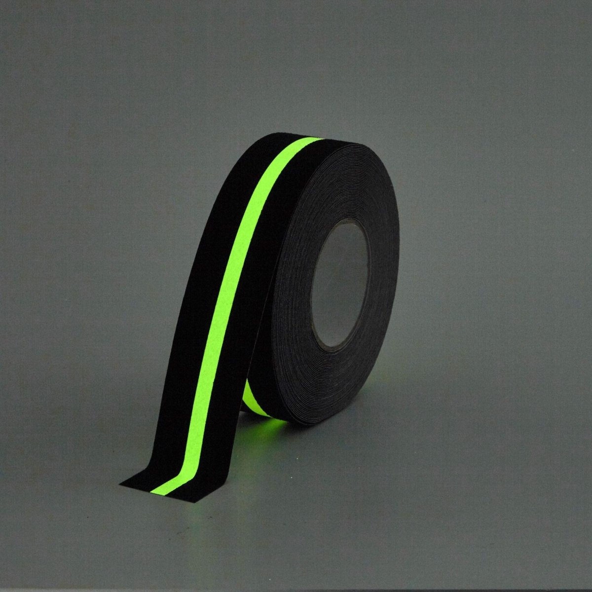 Black Safety-Grip with photoluminescent stripe Anti Slip Tape Roll - Slips Away - H3403N-Glow-Line-Safety-Grip-50mm-N -