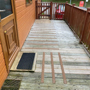 Brown Non Slip Decking Strips - Slips Away - decking strip brown 600mm x 50mm -