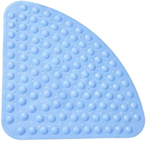 Corner Shower Mat Anti-slip Quadrant - Anti-Bacterial Suction Mat for Shower or Tub 54x54CM,