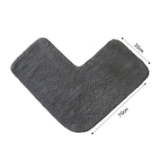 Corner Shower Mat - L Shaped 70 x 35cm 100% Cotton Supersoft, Absorbent - Slips Away - Water Absorbent - 1278838057 -