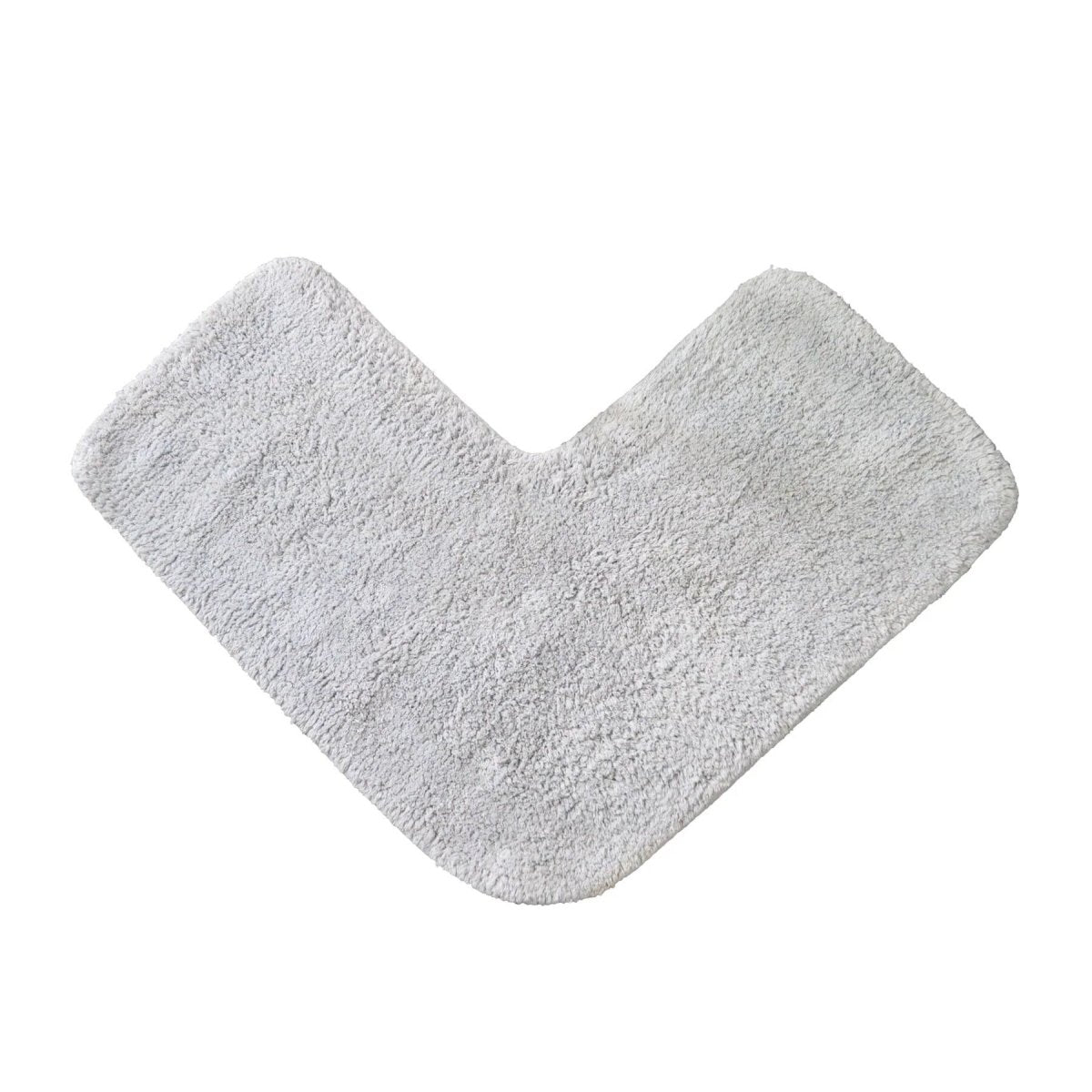 Corner Shower Mat - L Shaped 70 x 35cm 100% Cotton Supersoft, Absorbent - Slips Away - Water Absorbent - 1278838057 -