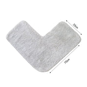 Corner Shower Mat - L Shaped 70 x 35cm 100% Cotton Supersoft, Absorbent - Slips Away - Water Absorbent - 1278838057 -