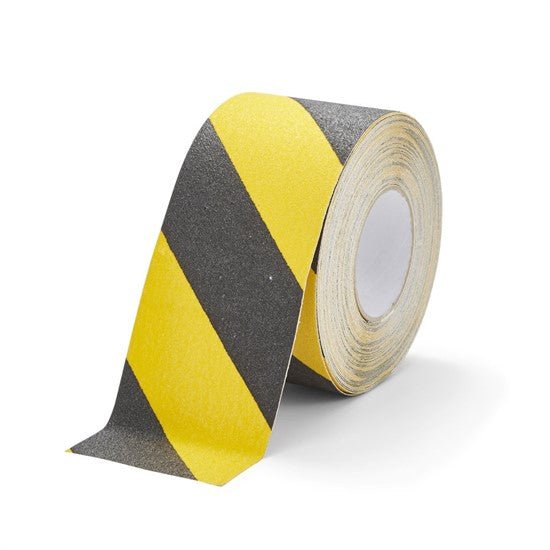 Course Grade Hazard Yellow Black Anti Slip Tape Roll - Slips Away - Anti slip tape - H3402D-Course-Safety-Grip-HAZARD-150mm-1-1 -