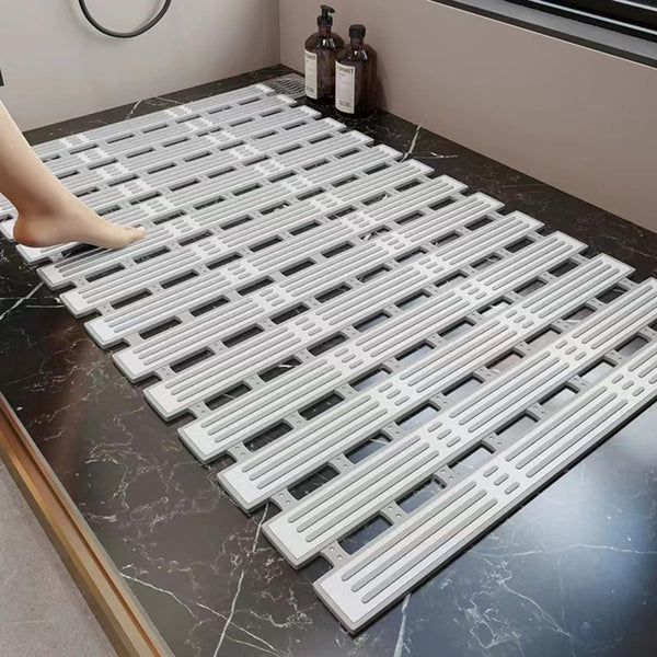Eco-Friendly Non-Slip Bath/Shower Mat with Rapid Drainage - Ideal for Bathroom or Kitchen Floor (27