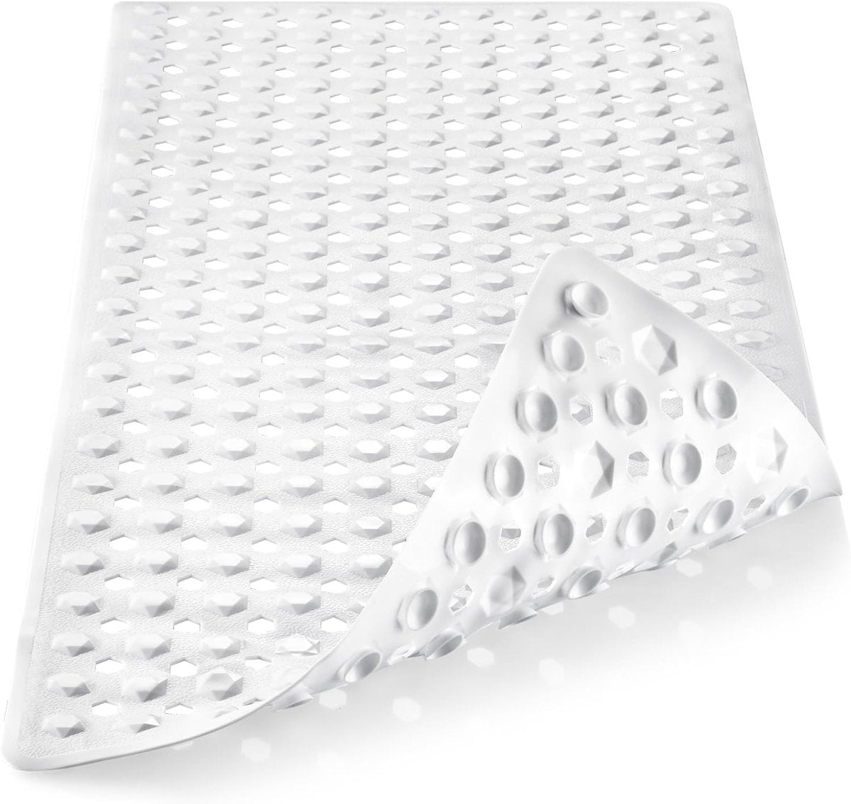 Extra Long Anti-Slip Bathtub Mat for Safety and Comfort – High Quality Vinyl Shower Mat ( White or Clear ) - Slips Away - B0CFTTRF2Q -