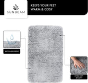Fluffy Bathroom Shower Mat Water Absorbent & Machine Washable - (80 x 50 cm) - Slips Away - B09WHY2C72 -