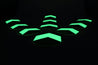 Glow in the dark arrows 100mm ( 10x Pack ) - Slips Away - H8104 glow in dark arrows 10x pack -