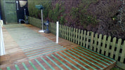 Green Non Slip Decking Strips - Slips Away - decking strip green 600mm x 50mm -