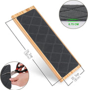 Grey Carpet Stair Treads 8"x 30" - 14-Pack | Non-Slip, Removable, and Washable | Ideal for Pets and Elders" - Slips Away - stair treads - B09PH3ZS3G -