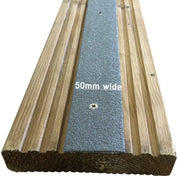 Grey Non Slip Decking Strips - Slips Away - decking strip grey 600mm x 50mm -