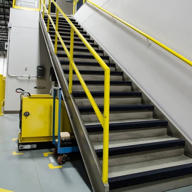 GRP Anti slip stair nosing - Cut to size free of charge - Slips Away - Stair nosing - GRP nosing hazard 500mm -