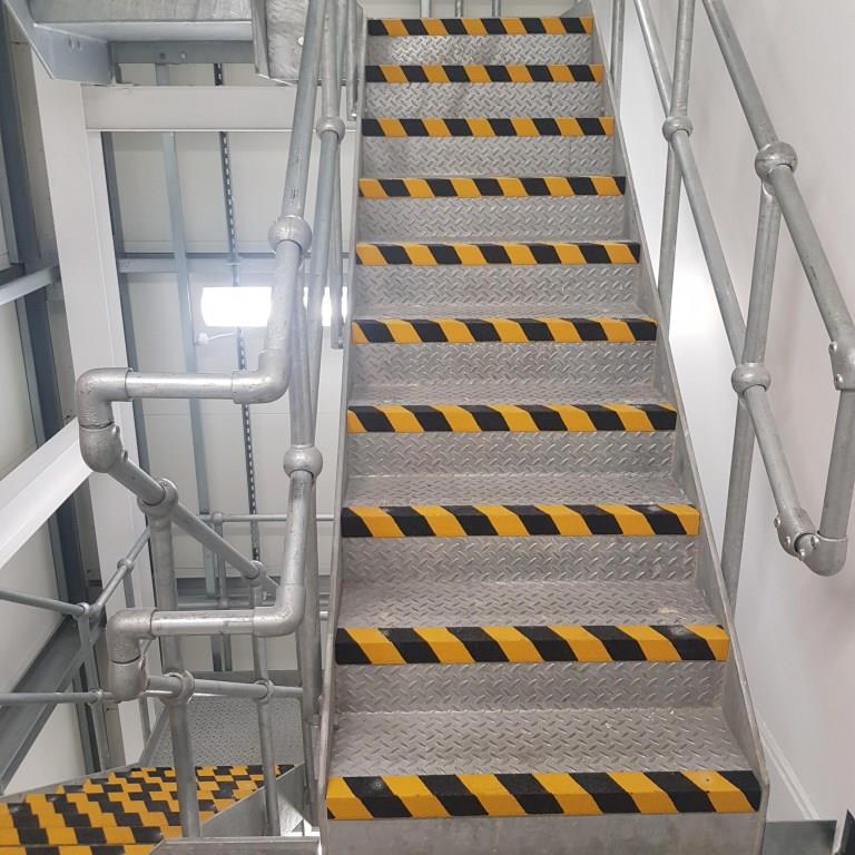 GRP Anti slip stair nosing - Cut to size free of charge - Slips Away - Stair nosing - GRP nosing hazard 500mm -