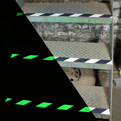 Hazard Glow in the Dark Anti Slip Tape Roll 18m - Slips Away - H3403D-Glow-in-the-Dark-Hazard-Standard-Safety-Grip-100mm-N -