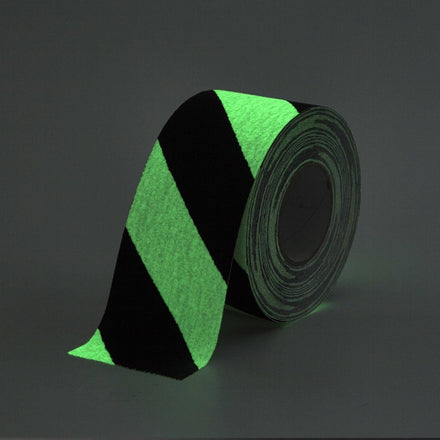 Hazard Glow in the Dark Anti Slip Tape Roll 18m - Slips Away - H3403D-Glow-in-the-Dark-Hazard-Standard-Safety-Grip-100mm-N -