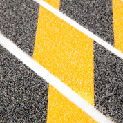 Hazard Tape Yellow & Black 80 Grit Texture - 2" x 5 meters - Slips Away - SA046. -