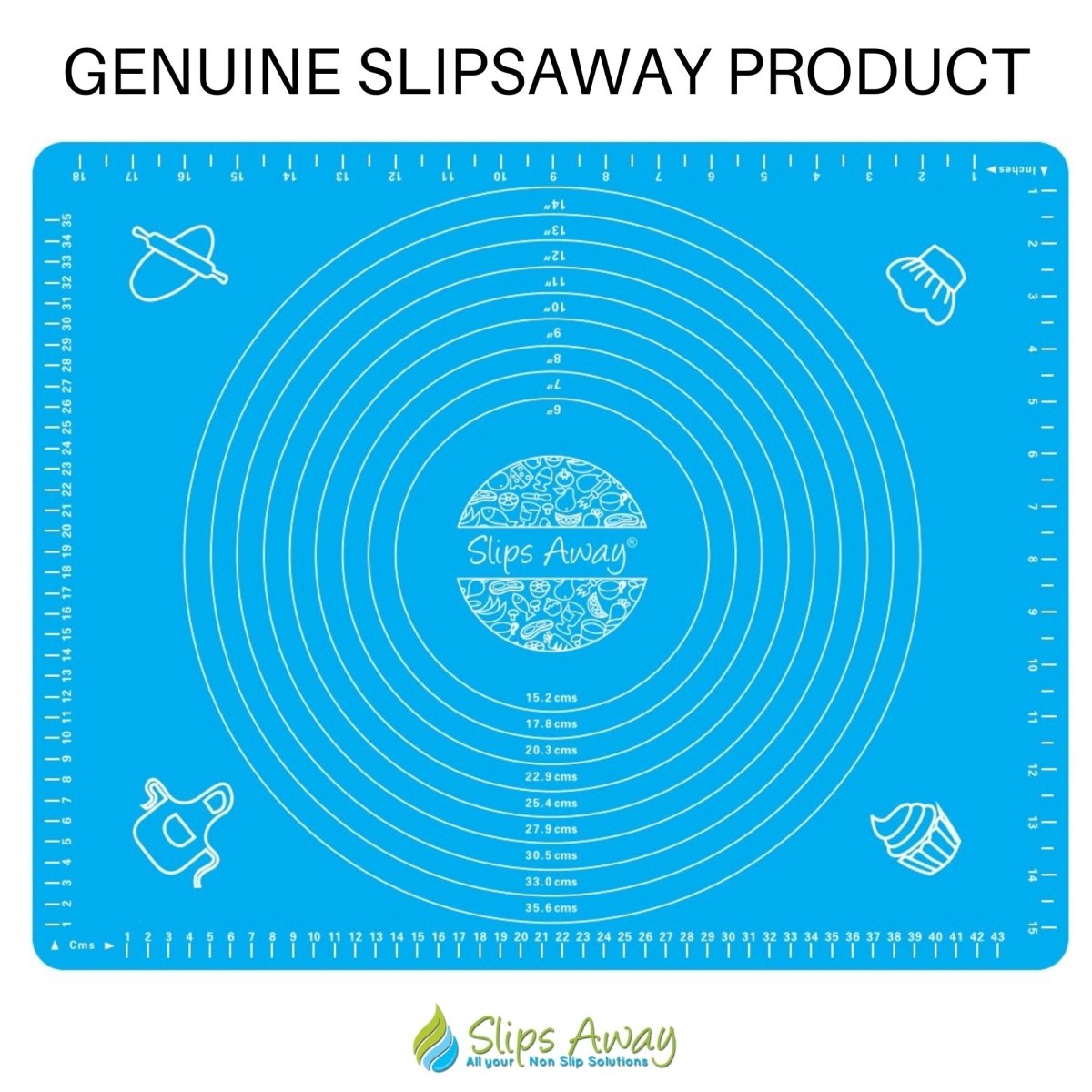 Large Non Stick Silicone Mat for Baking - Slips Away - SA091 -