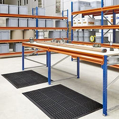 Large Outdoor Rubber Entrance Mats , Non Slip Drainage Door Mat Flooring Size 0.9 Metre x 1.5 Metre - Slips Away - ‎B01N91FE8O -