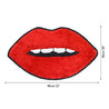 Lips Shaped Bath Mat Supersoft Absorbent Rug Large Size 50 x 90cm - Slips Away - B09LMD9TCR -