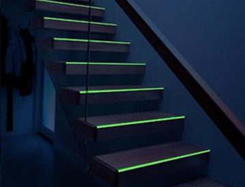 Luminous Glow in the Dark Anti Slip Tape Roll - Slips Away - H3403X-Glow-in-the-Dark-Standard-Safety-Grip-25mm-N-V2 -