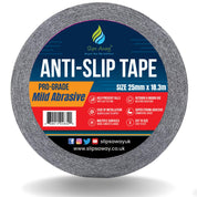 Mild Abrasive Safety-Grip Anti Slip Tape That Require a Milder Less Harsh Grip - Slips Away - Anti slip tape - H3432N 25MM X 18.3M -